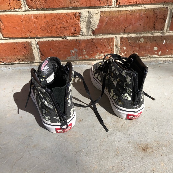 Vans SK8 Hi Zip Peanuts Glow Mummies kids 11 - Picture 5 of 8